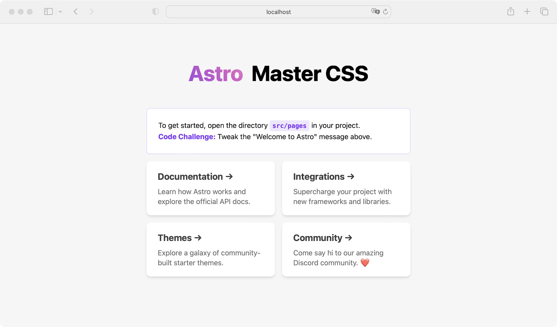 Astro and Master CSS