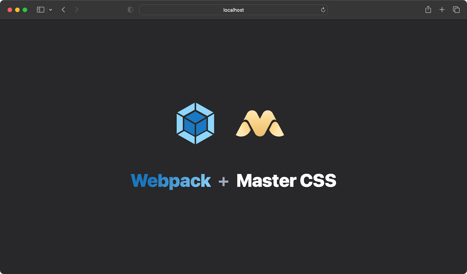 Webpack and Master CSS